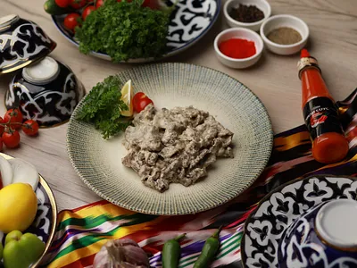 Кебаб в сливочном соусе